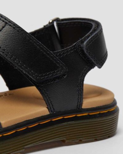 Sandalias Con Velcro Dr Martens Junior Romi Cuero Para Niños DR0522W